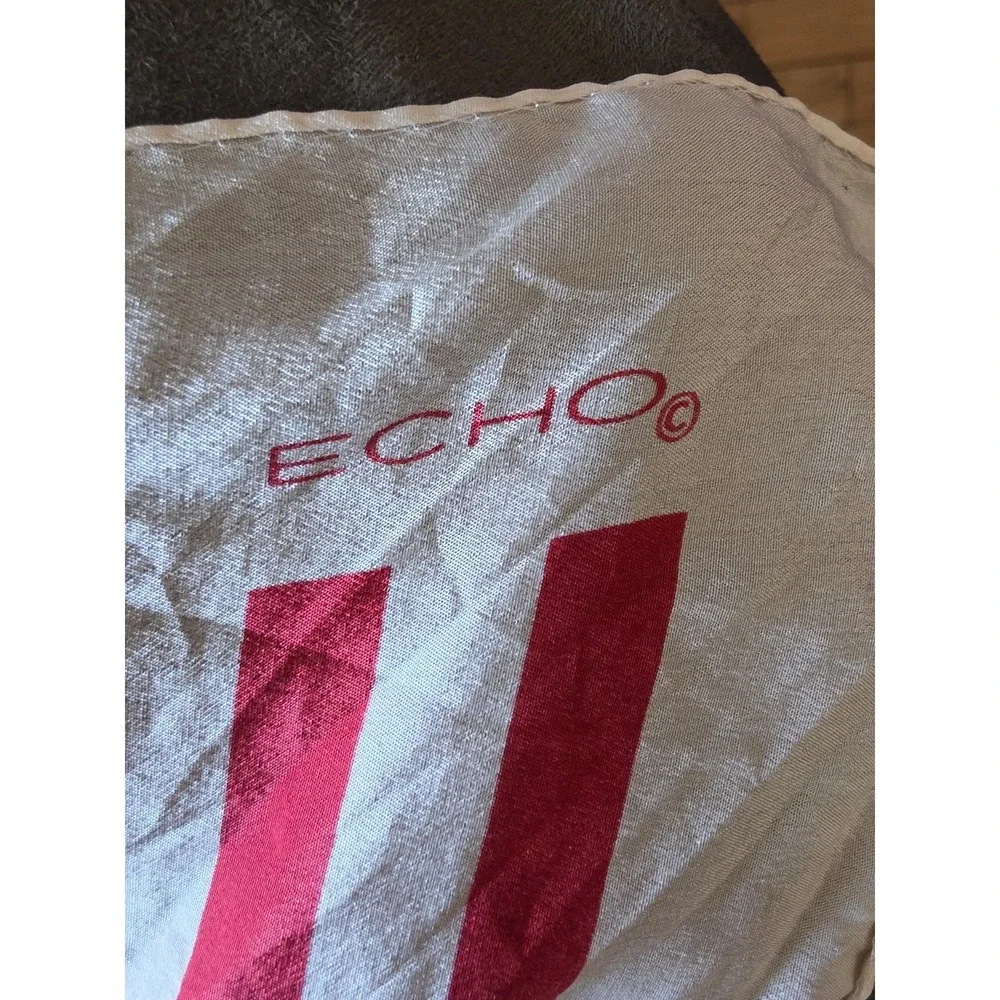 Echo Women's Striped Scarf Red White Classic Rectangle Wrap Shawl Stole